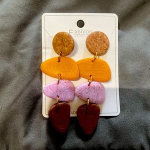 Stone Earrings Brand New